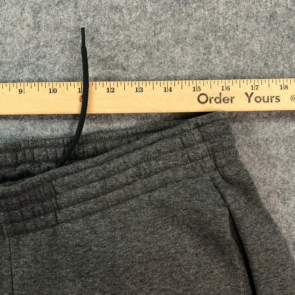 Jordan Mens Jogger Sweatpants M Jumpman Logo Fleece Charcoal Gray Embroidered